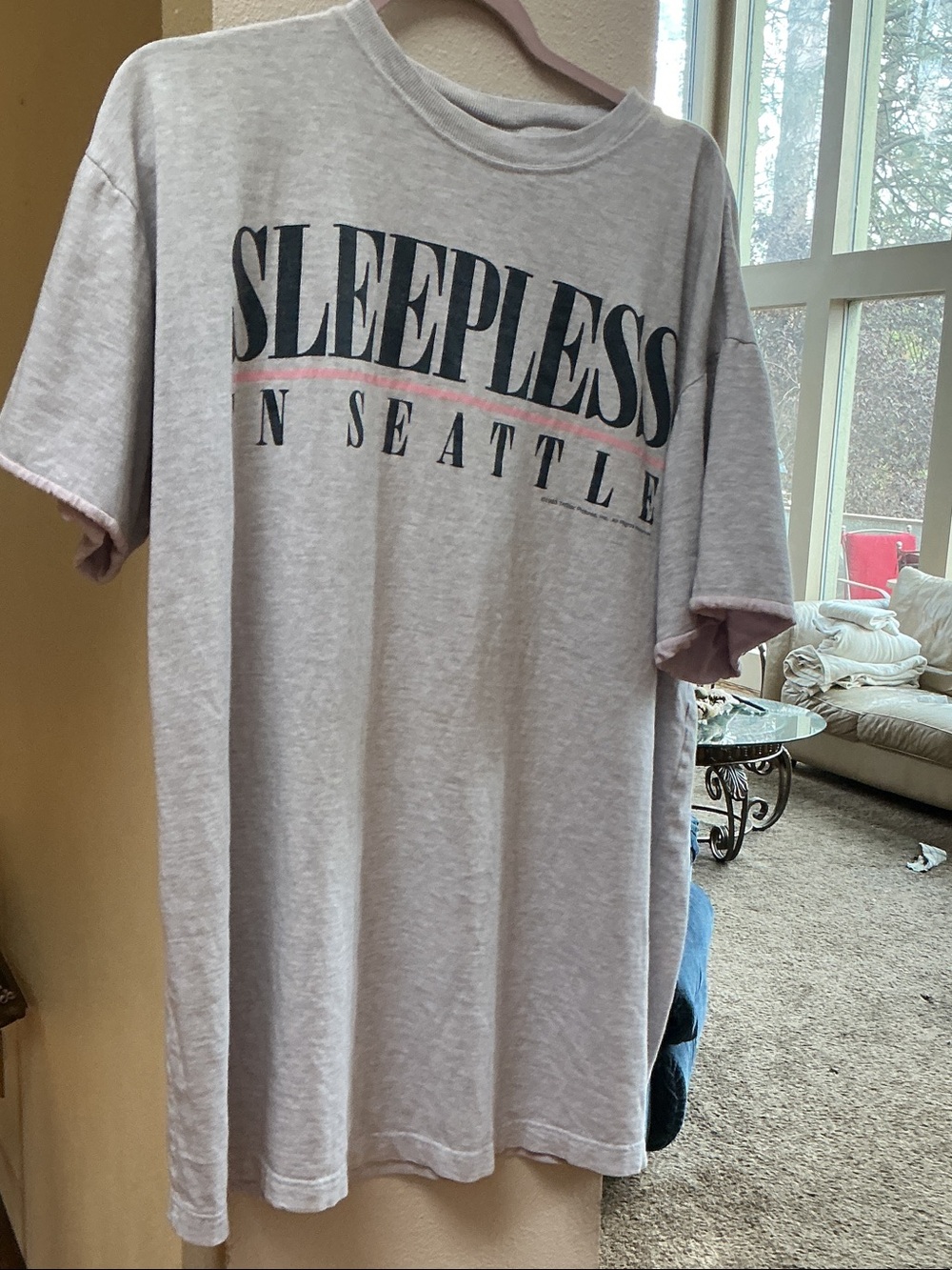Sleepless in Seattle Graphic Lounge Tee - Light Gray by